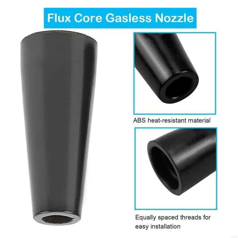 Flux Cores Gasless Nozzle Tips Heat Resistant Replacement Gasless Nozzles