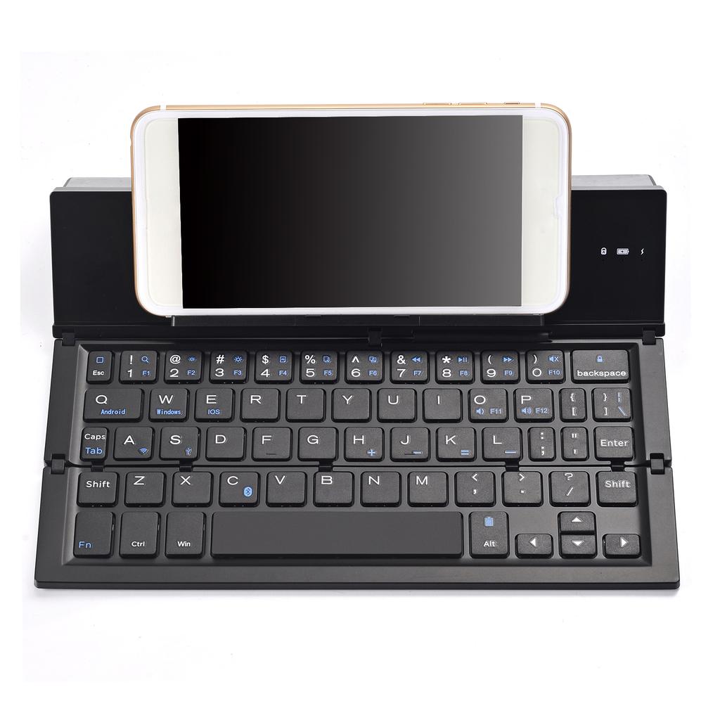 Mini Foldable BT Keyboard Portable for iPad Smartphones