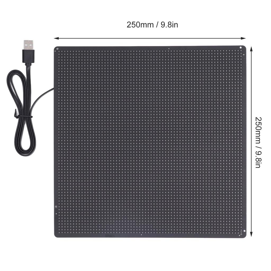 Светодиодная рекламная вывеска, беспроводная передача, программируемая прокручиваемая панель, разрешение 64x64, питание 5 В от USB