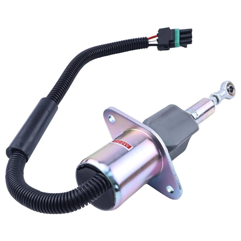Fuel Shutoff Solenoid RE504223 For John Deere Engine 7.6L 6076 8.1L 6081 653E 762B