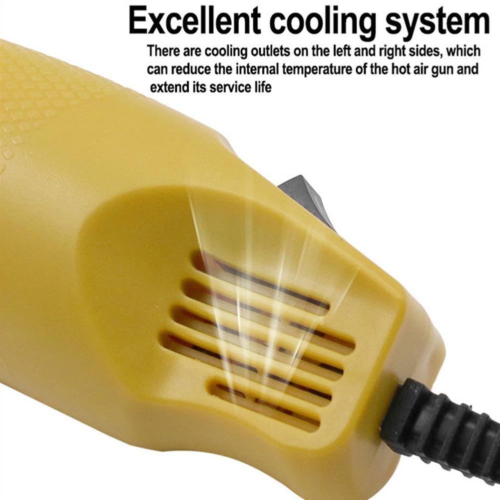 Электрический пистолет горячего воздуха Быстрый нагрев 300 Вт Портативный термопистолет Кабель длиной 1 м Питание 110 В Горячий фен для DIY, рукоделия, тиснения, термоусадки