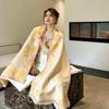 Warm Imitation Cashmere Scarf Luxury Winter Shawl Coldproof Pashmina Blanket  for Women