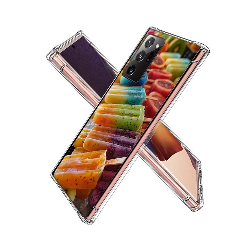 Colorful Ice Cream and Popsicles Phone Case for Samsung A55 A35 A25 A15 A07 A05S A16 A17 A26 A36 A37 A56 A57 Galaxy Note 20 10 A
