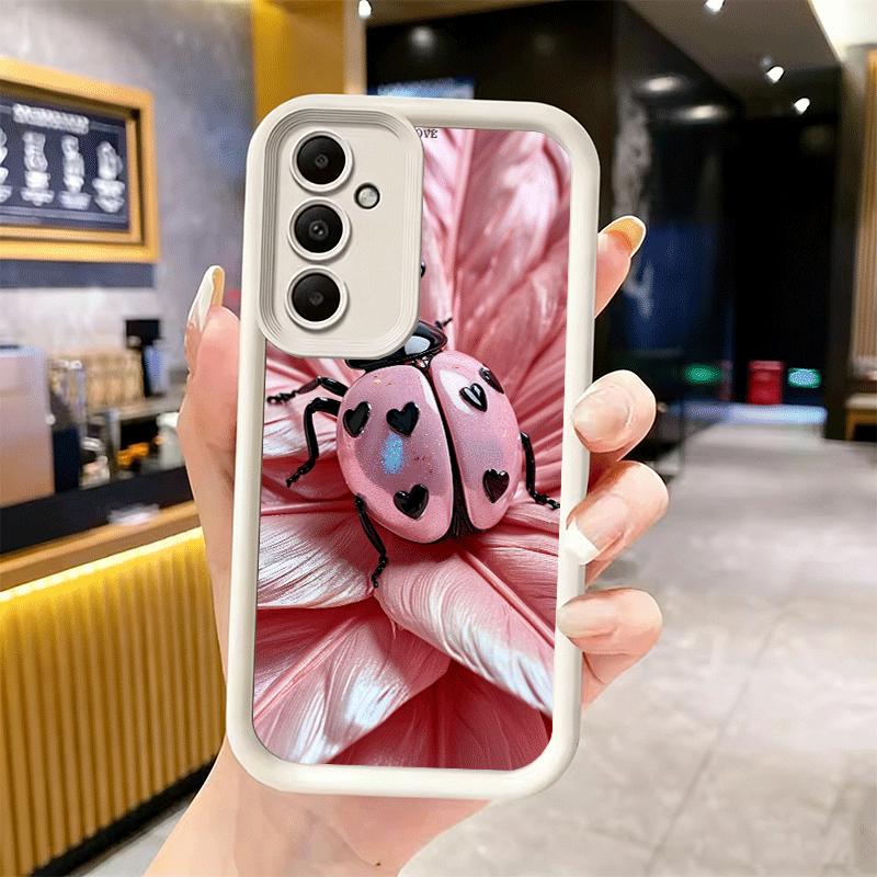 Чехол для телефона для Samsung Galaxy A17 A16 A15 A14 A13 Семиточечная красная божья коровка A56 A36 A26 A55 A35 A25 A54 A34 A24 A53 A33 A23 A07