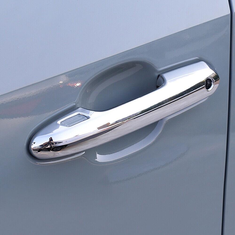 For Toyota Highlander 2020-2023 Silver OutSide Door Handle Chrome Cover Trim ABS