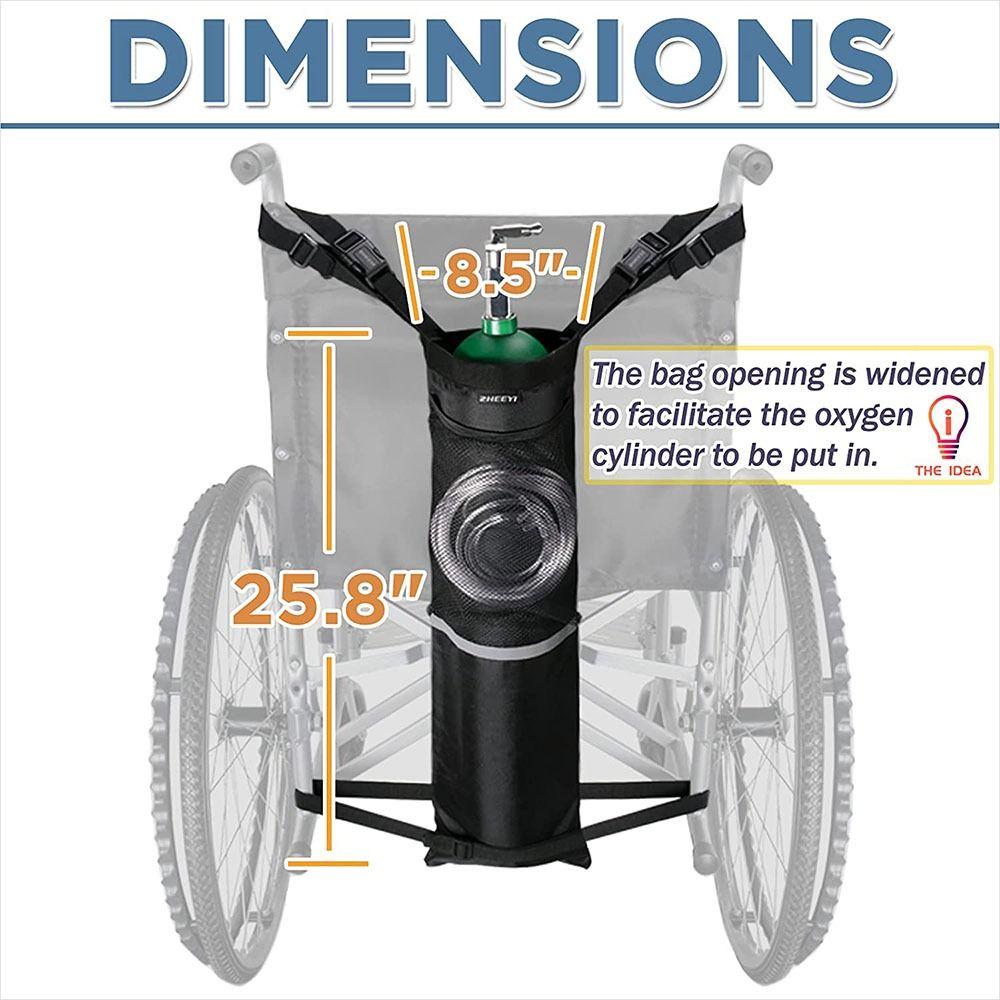 Transport Bag Wheelchair Cylinder Bag Oxygen Tank Holder Oxygen Tank Carrier Oxygen Cylinder Bag
