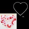 150cm DIY Heart Shape Balloon Arch Stand Plastic Balloons Ring Hoop Bow of Ballon for Wedding Birthday Party Decor Baby Shower