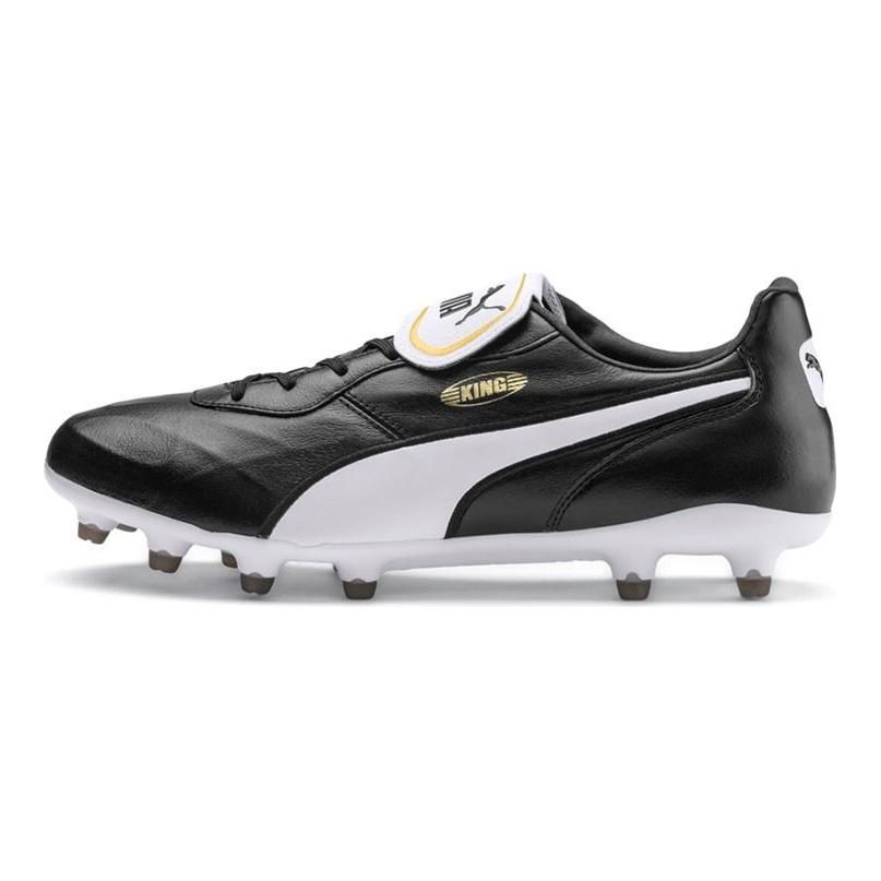 Puma King Top FG Черные Мужские Кроссовки Белые 105607-01