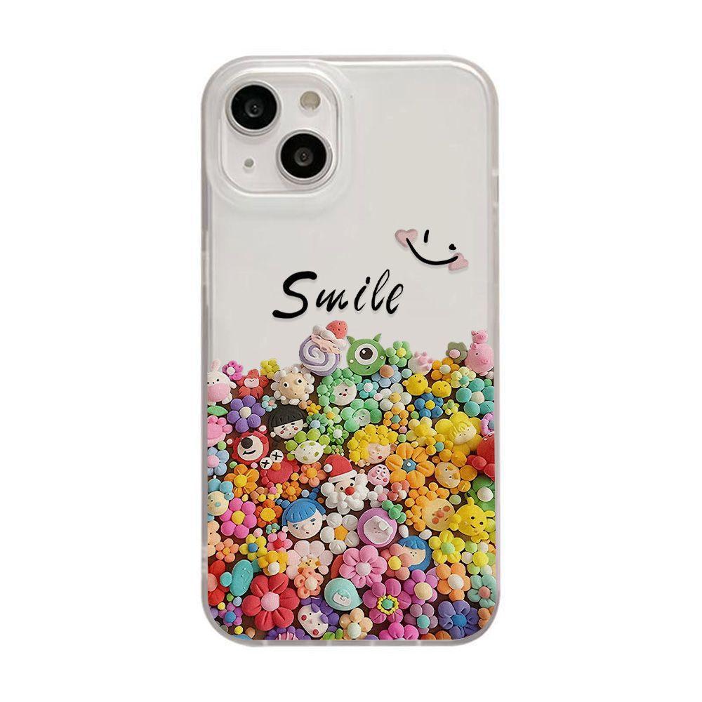 Чехол для мобильного телефона Smile Sunflower подходит для iPhone17promax Apple 17 матовый с большим отверстием 15/16 противоударный 14.