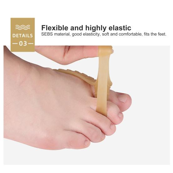 Yousheng 1 пара разделителей для пальцев ног дышащие высокоэластичные мягкие разделители-корректоры для ухода за ногами