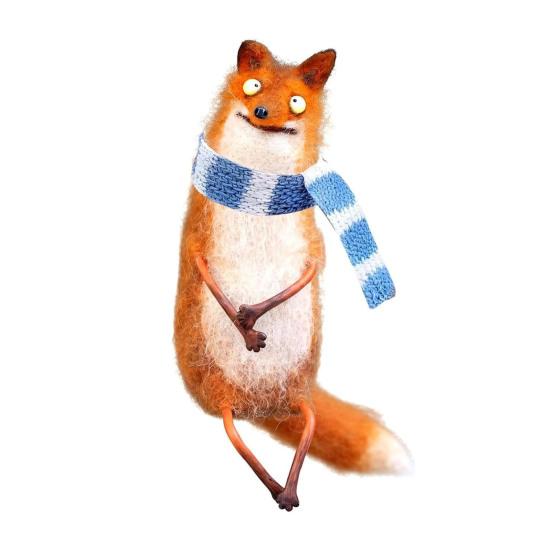 Шерстяной войлок Фамильяры Причудливые войлочные украшения ручной работы Капризные куклы кошки/опоссума Коллекционная фигурка животного для декора стола, полки, столешницы