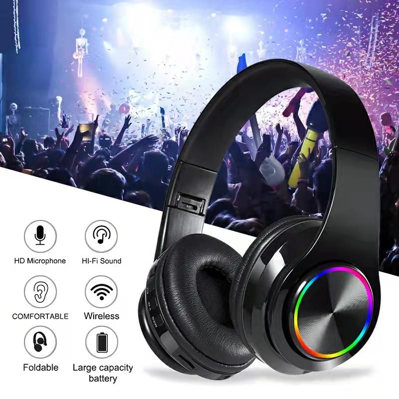 B39 Bass Stereo Bluetooth 5.0 Наушники Беспроводные наушники Гарнитура Игровые наушники-вкладыши с микрофоном