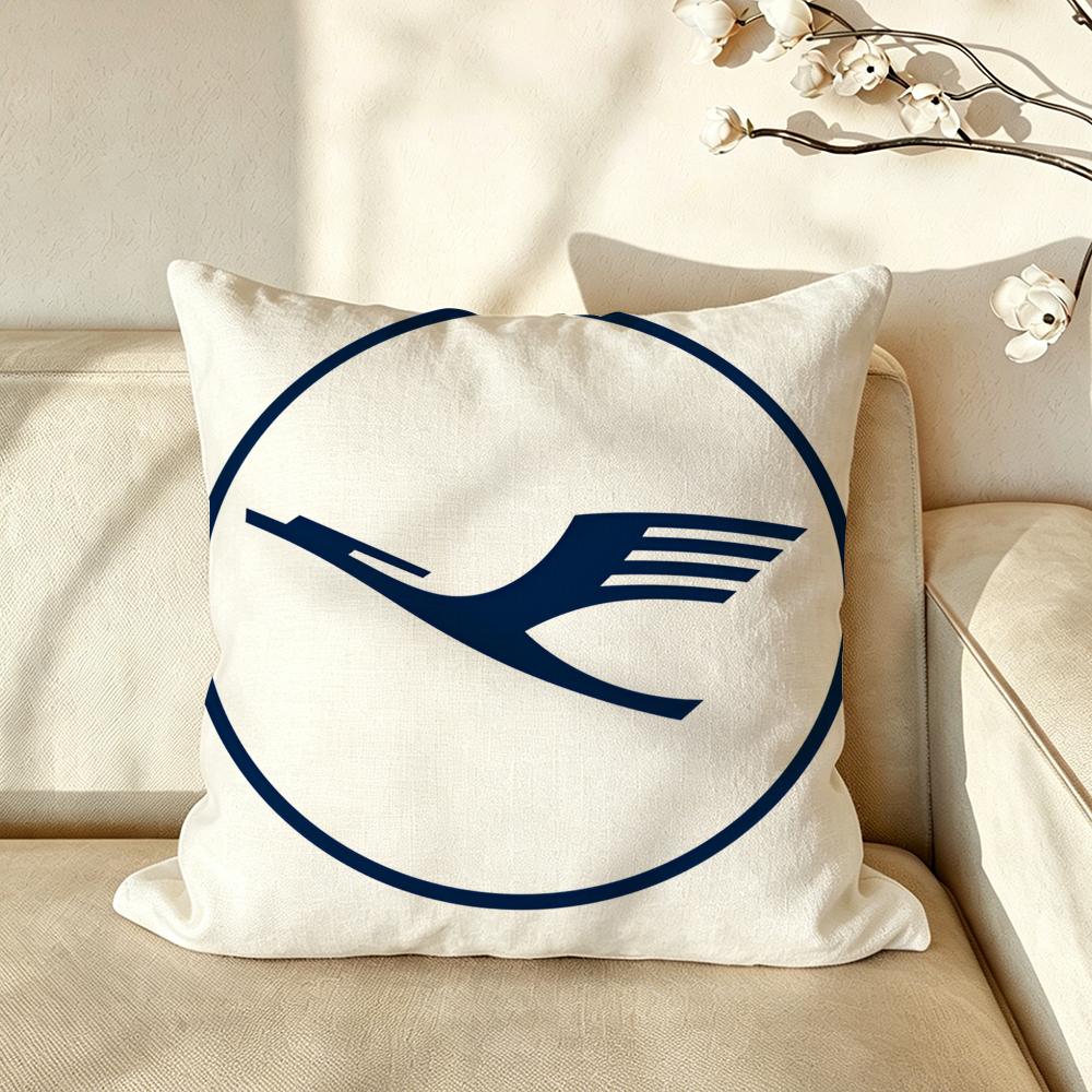 Brand LLufthansa Cushion Cover Pillow Case Antidustmite Pillowcase Silky Short Plush Sofa Cushion Cover hot