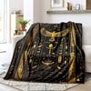 1PC Egyptian theme printed blanket, all season lightweight home office outdoor nap multifunctional blanket A2