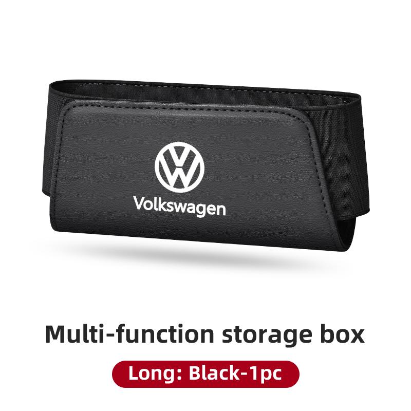 ear1 Car Leather Storage Bag Phones Coins Keys Storage Auto Stowing Tidying Tools For Volkswagen VW Golf Jetta Passat mk4 Golf 5 7