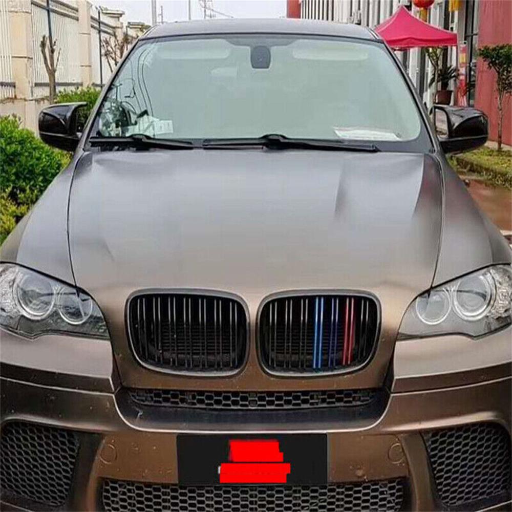 Накладки на боковые зеркала в стиле M для BMW X3 F25 X5 F15 X6 F16 2014-18 Глянцевый черный