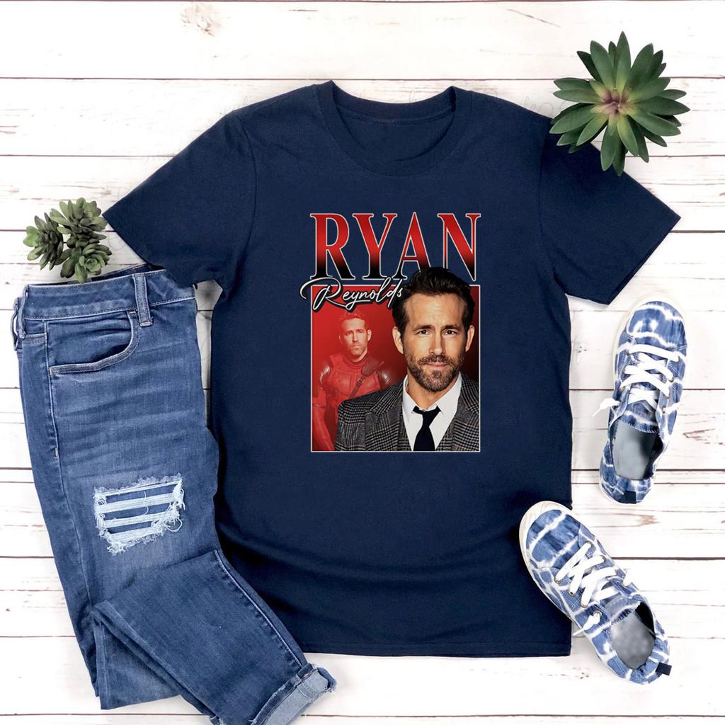 Ryan Reynolds Vintage 90s Tee Ryan Reynolds Tshirt Retro Movies Actor T Shirts Best Friends TShirt Short Sleeve Graphic Tees
