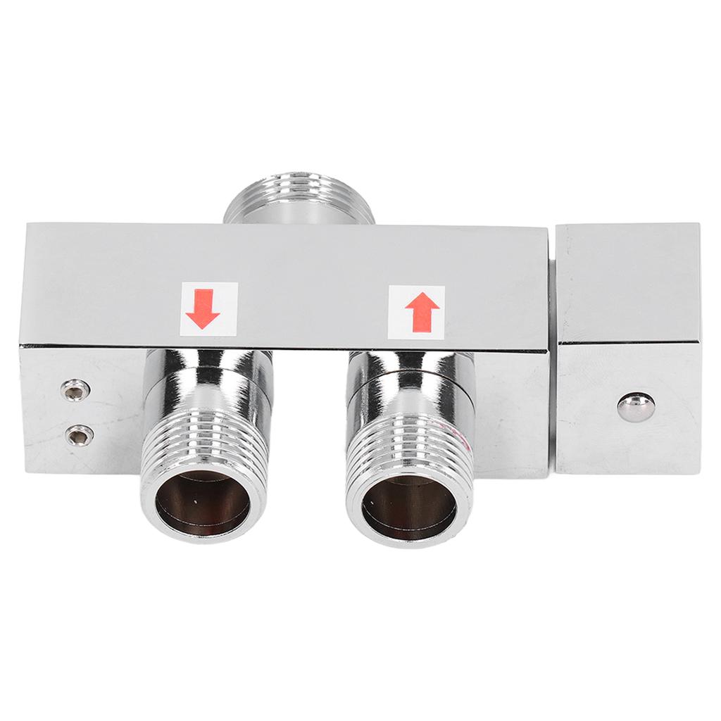 G1/2 Brass Diverter Valve Shower Arm Diverter Tee Connector Faucet Diverter Valve for Bathroom