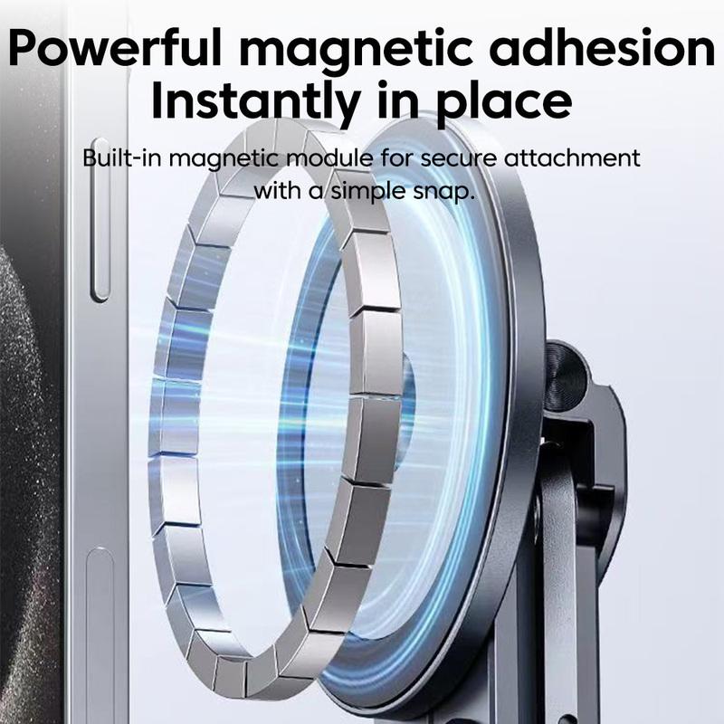 Aluminum Alloy Foldable Laptop Magnetic Phone Holder Portable Tablet Stand for iPhone iPad - Laptop & Tablet Multi-Surface