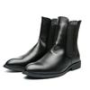 Luxury British Leather Pointed Toe Brand Chelsea Designer Boots Men Wedding Dress Formal Man Ankle Business Winter Elegant Shoes