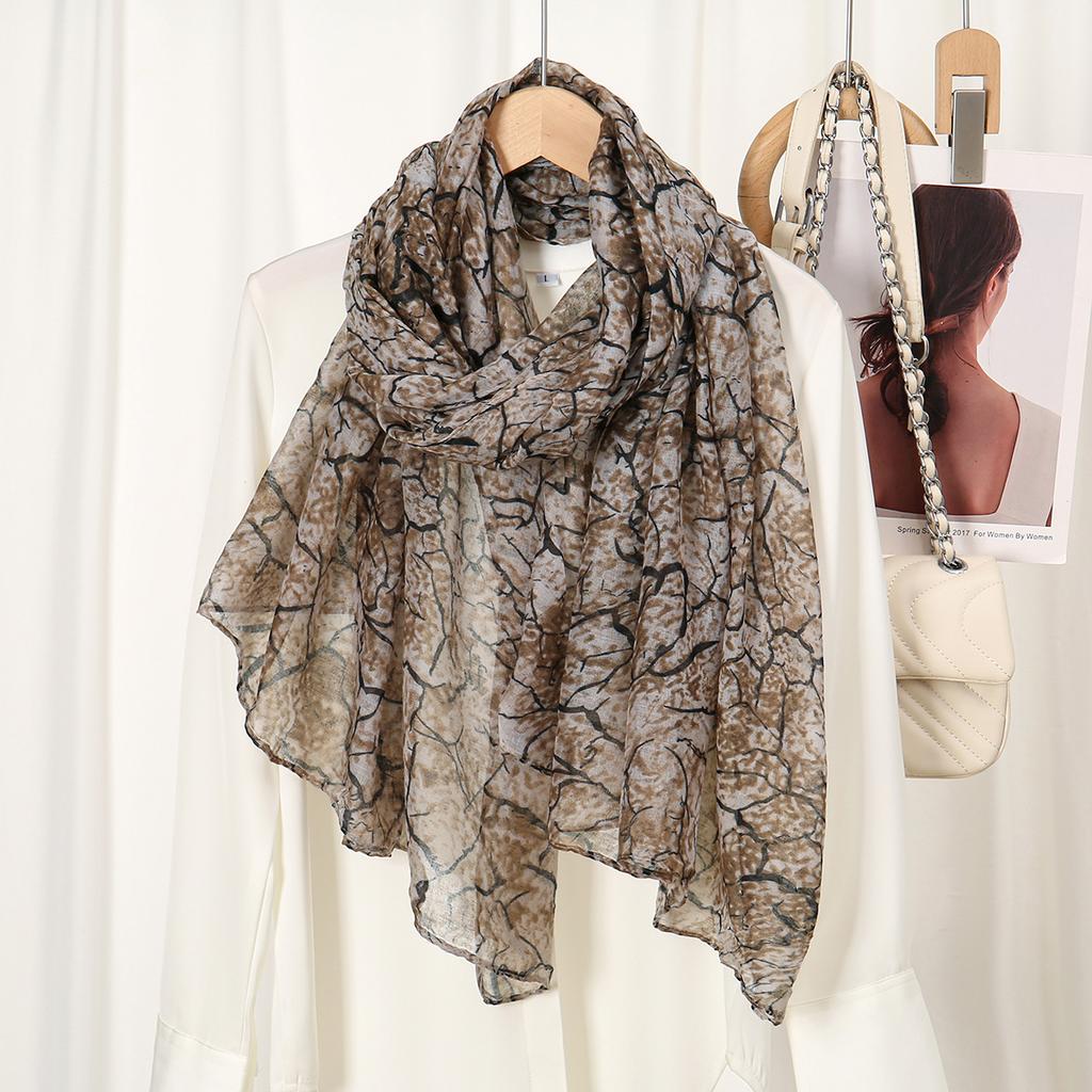 Мусульманские хиджабы для женщин шарф тонкие принтованные шали Femme Musulman мягкая вискоза вискоза головной платок исламский тюрбан хлопковая повязка на голову