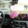 Пара ворсистых кубиков с кожаными точками Ретро Подвесные аксессуары для зеркала заднего вида автомобиля Для украшения автомобиля