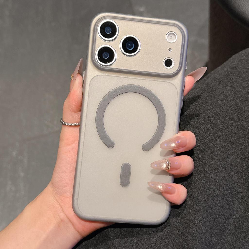 Ультратонкий матовый магнитный мягкий чехол из ТПУ для iPhone 17 Pro Max: Простой защитный чехол