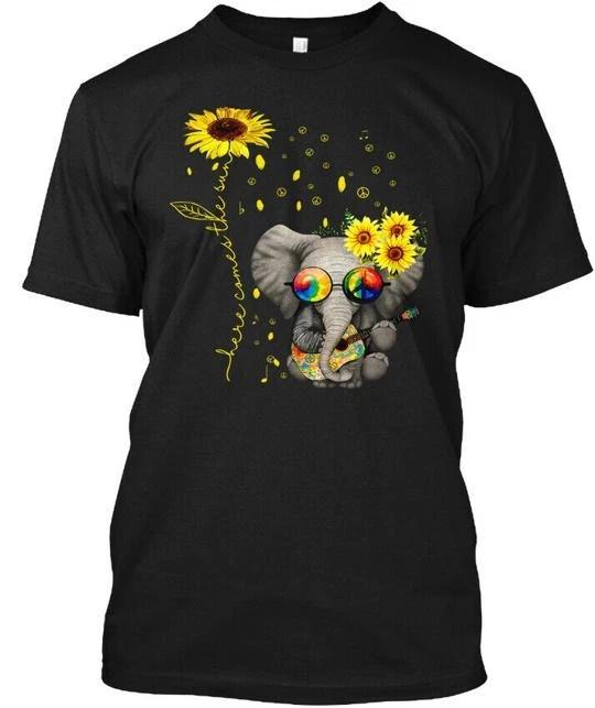 Elephant Autism Awareness Sunflower TTshirt Made in the USA Size S to 5XL