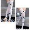 Women's Sexy Cosplay Stockings Kawaii Cow Spots Printed Thigh High Stockings Cute Lovely Milk Pantyhose Medias Kawaii Girl