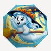 1pc Beautiful witch ghost Durable Cartoon Folding Cartoon Umbrella, Portable Compact Umbrella for Men and Women P013