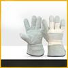 Labor Insurance Gloves Driver Wear-resistant and Heat-resistant Protective Labor Insurance Cowhide Gato Full Palm Two-finger Electric Welding Gloves