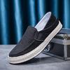 Мужская повседневная обувь, мокасины, холщовые дышащие туфли на плоской подошве, удобные кроссовки для отдыха, вождения, ходьбы, молодежная обувь для мужчин