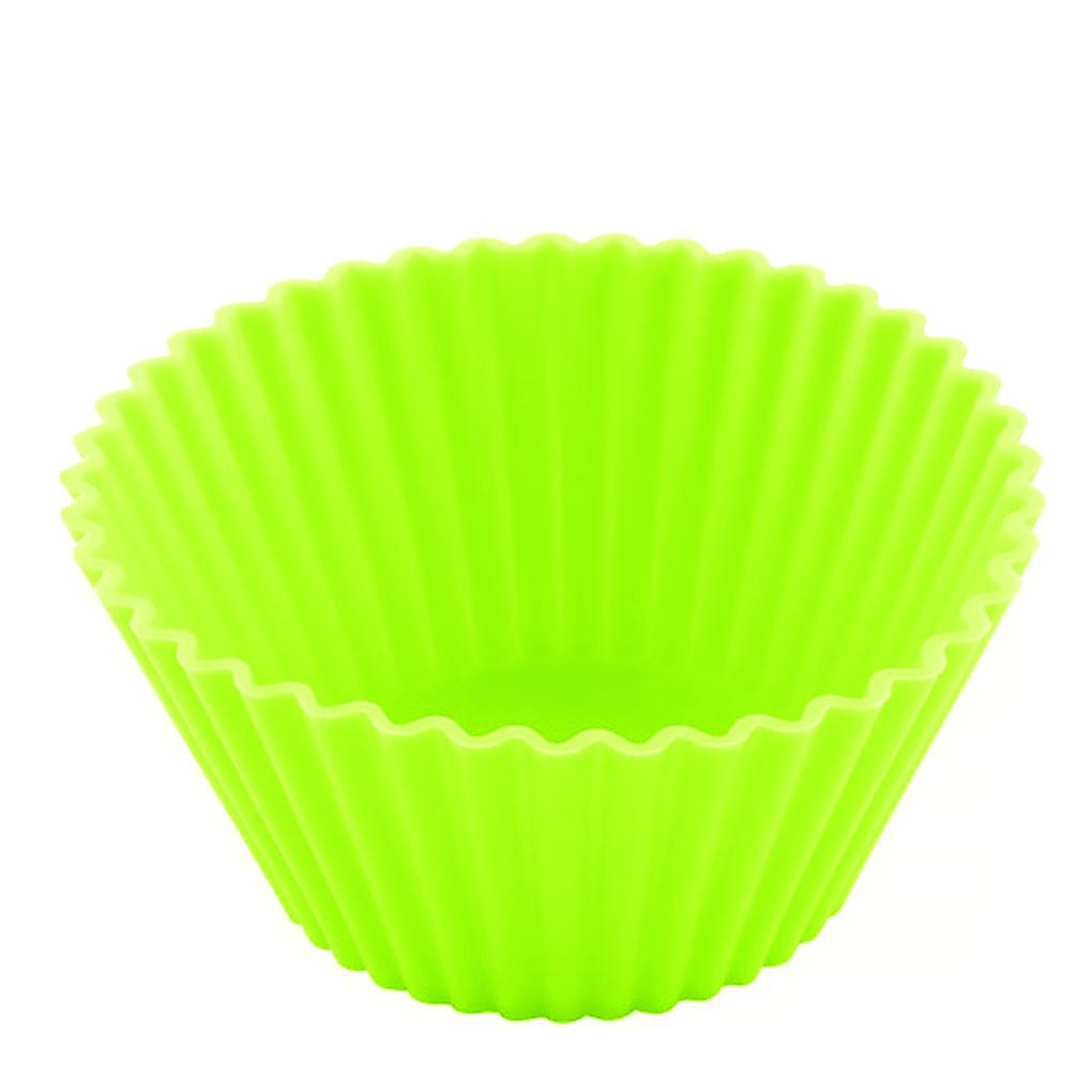 10 многоразовых силиконовых круглых формочек для кексов, маффинов и шоколадных кексов.