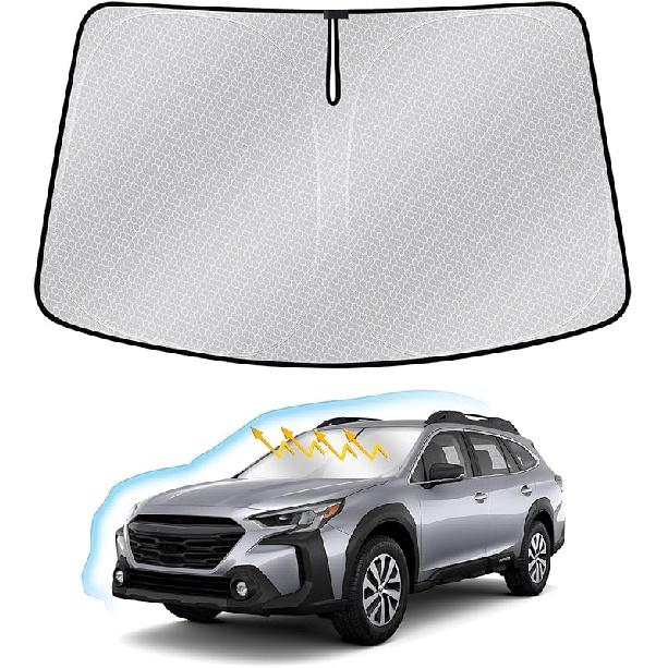 Солнцезащитная шторка на лобовое стекло для Subaru Outback -2025, Улучшенные нано-материалы, Защитная шторка на переднее стекло для Outback 2024 2025, Складной солнцезащитный козырек