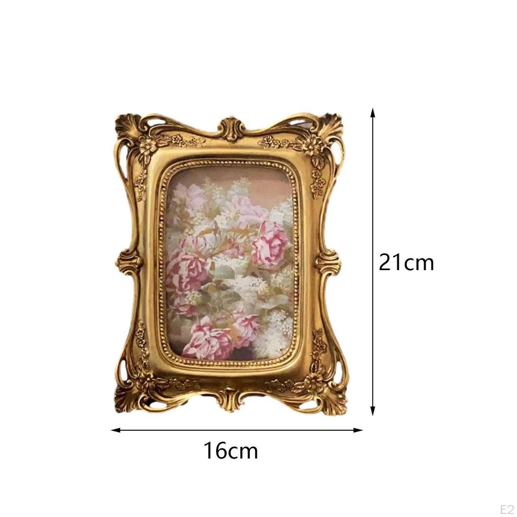 Antique Picture Frames, Tabletop Photo Gallery Art Ornate Frame, for