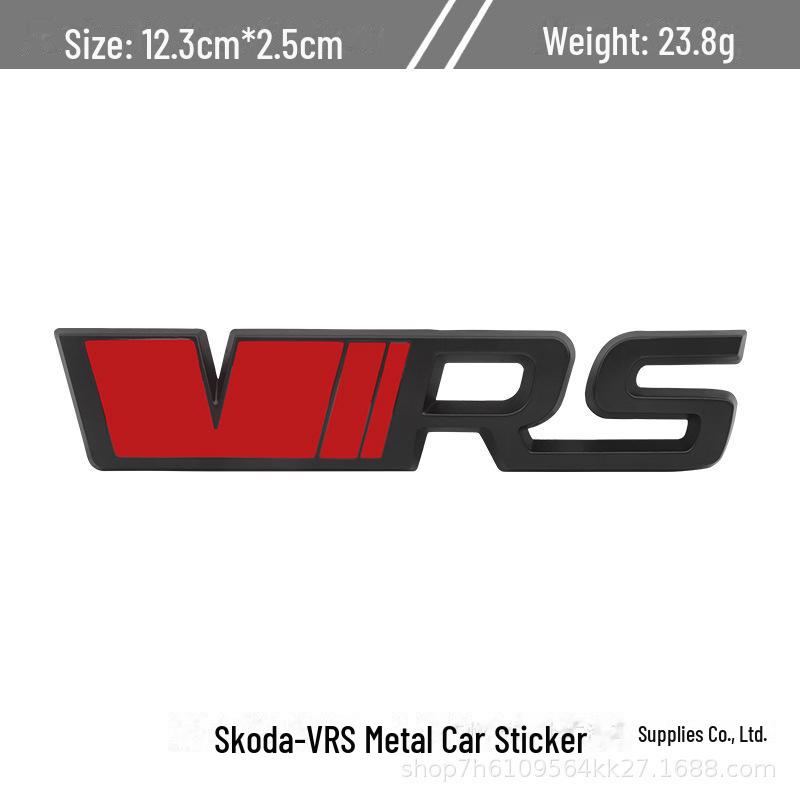 Compatible with Volkswagen Skoda Octavia/Fabia RS: VRS Grille/Fender/Metal Tail Logo and Body Sticker