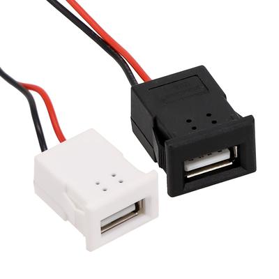 Черный/белый USB-порт для зарядки Практичный разъем для зарядки