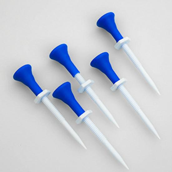 20Pcs Golf Tee Height Adjustable Sharp Tip Plastic Golf Holder Golf Training Aid Driving Range Indoor Outdoor Golf Spike Set