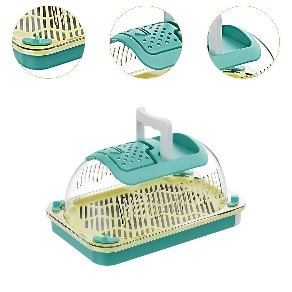 Террариум для рептилий Аквариум для черепахи Прозрачный бокс для кормления рептилий Среда обитания Клетка Переноска для рептилий для черепахи Ящерицы Пауки Черепаха Змея