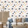Summer wallpaper white, cream, light gray and gray 50x1000
