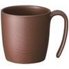 Wood Grain Easy To Hold Cup 290ml Brown Made In Japan NMGS1H-A