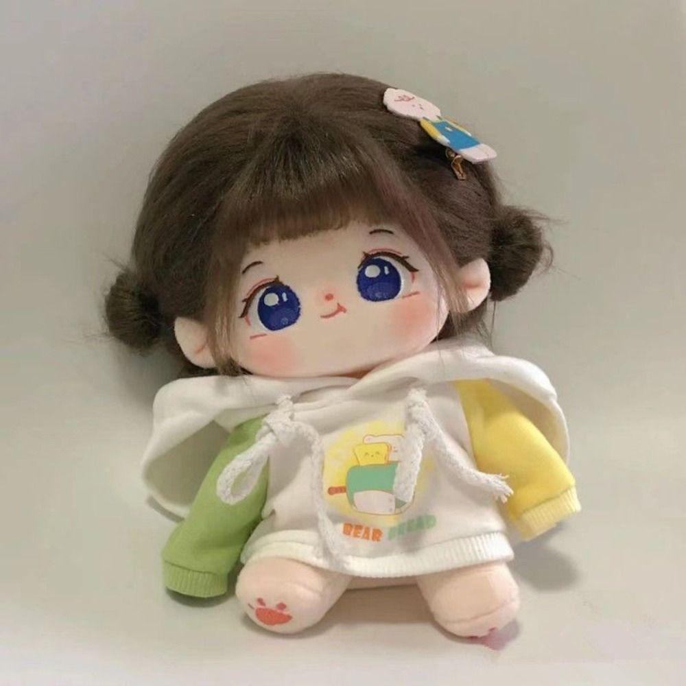 Красивая одежда для 20-сантиметровой хлопковой куклы, модная толстовка, трендовый K-pop наряд для плюшевых кукол