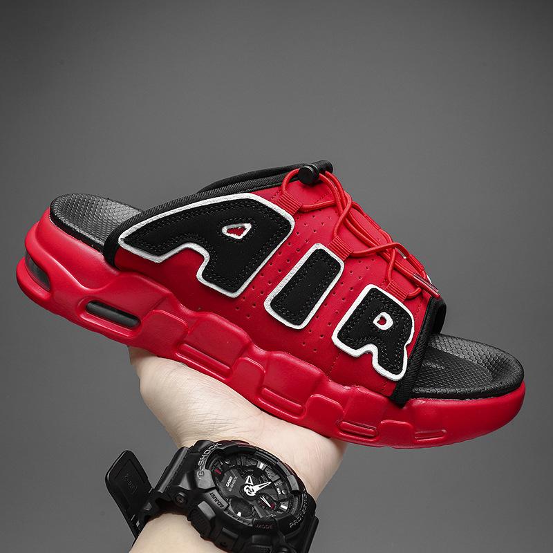 Модные роскошные мужские тапочки Модные повседневные спортивные тапочки Тапочки на толстой подошве с воздушной подушкой для мужчин Летние пляжные сандалии Дизайнерские шлепанцы