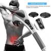 Double Head Electric Body Back Neck Massage Hammer Variable Speed Infrared Handheld Full-body Massage For Health Care