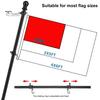 Flag Pole Kit for House Thickened Stainless Steel Outside Porch Wall Flagpole for 3x5' Flag Rotatable Adjustable Bracket Holder