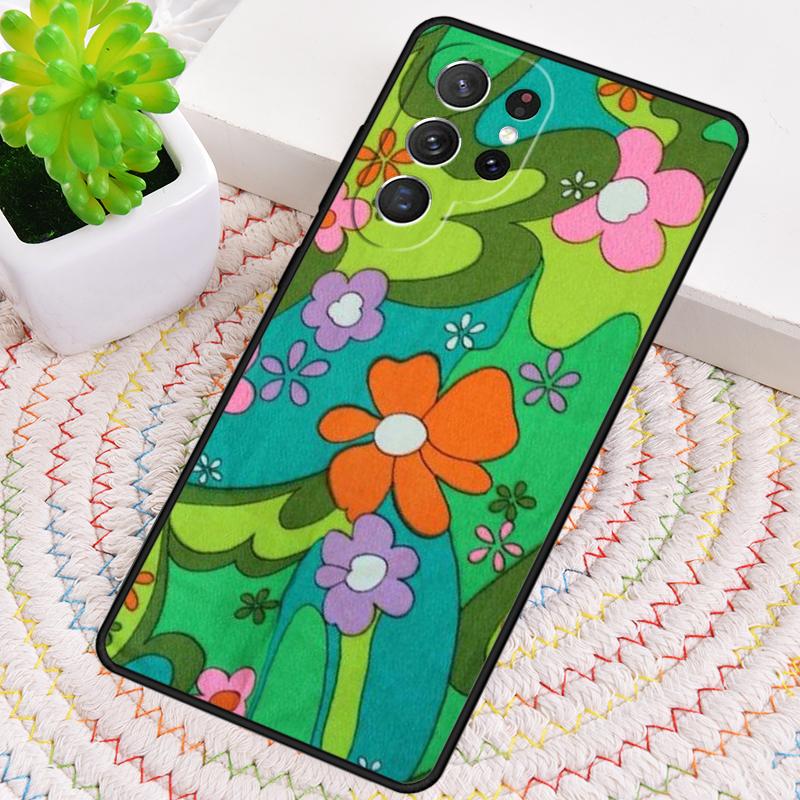 Крутые Цветы Хиппи Бохо Силиконовый Чехол Для Телефона Для Samsung Galaxy note 10 pro S26 S24 S23 S22 S21 Plus S25Ultra Capa Чехол