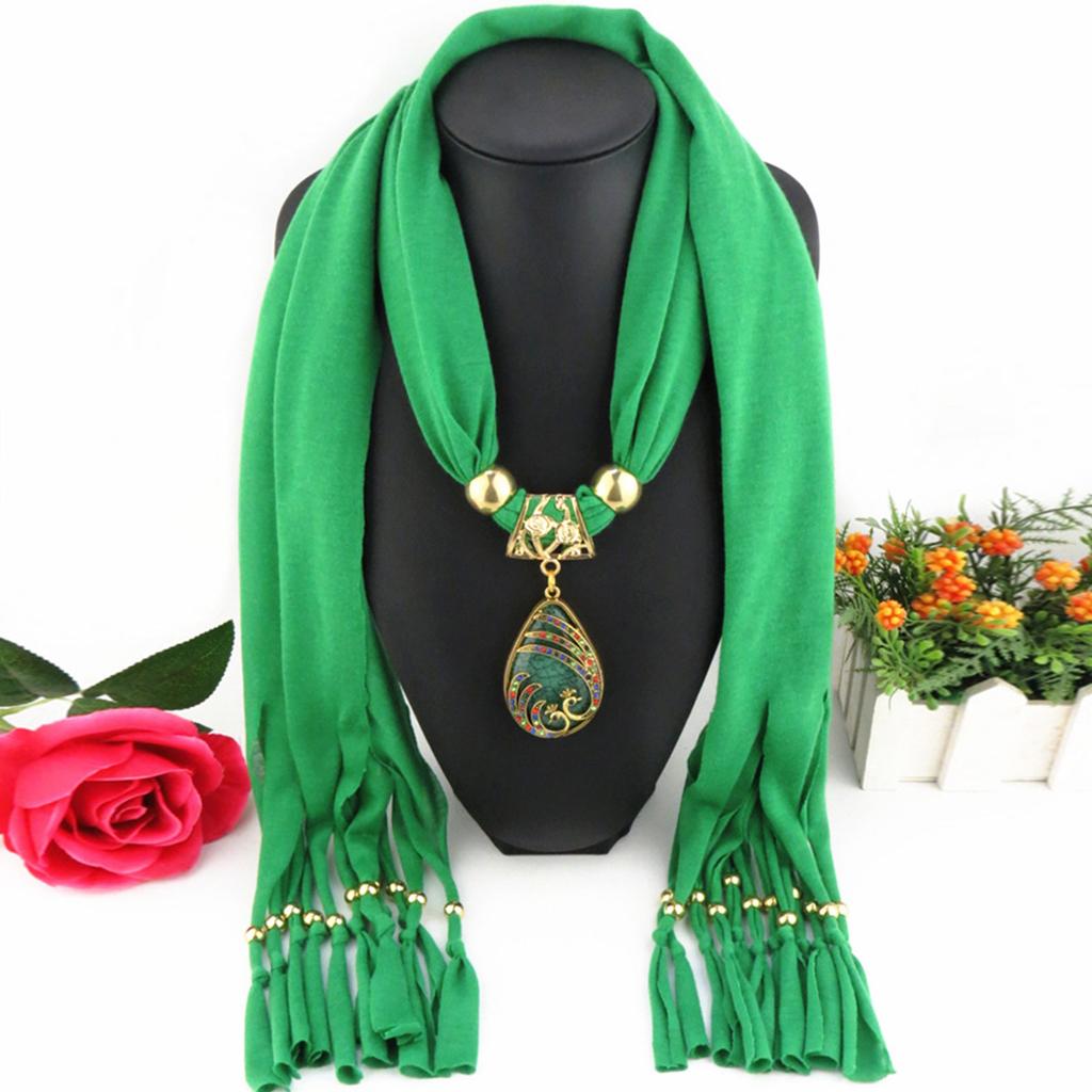 Gorgeous Beads, Circular Ring Scarf, Women's Scarf Accessories, Necklace, Ethnic Style Scarf