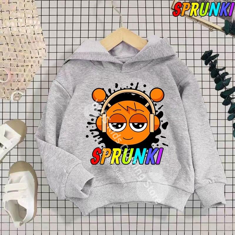 Hot Game Incredibox Sprunki Hoodie for Kids Hoody Sweatshirts for Teen Boys Cartoon Coats for Girls, Casual Outerwear for Baby