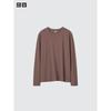 Uniqlo Япония Supima Хлопок Футболка с длинным рукавом