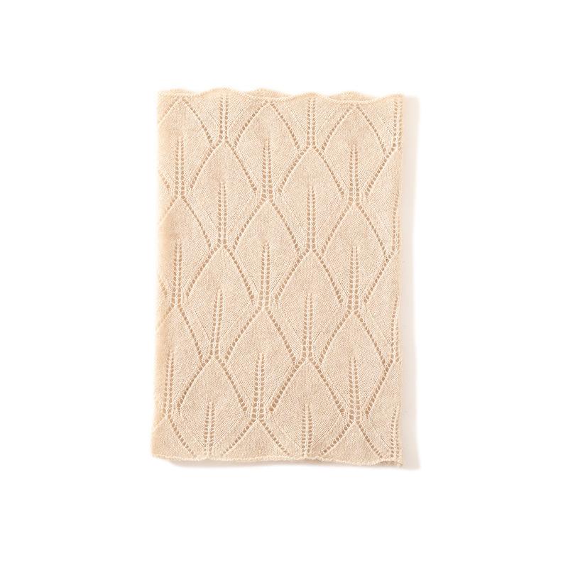 2025 Spring Women's Cashmere Knit Lace Neck Warmer Scarf